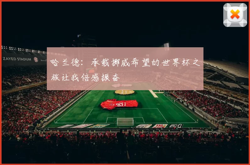 哈兰德：承载挪威希望的世界杯之旅让我倍感振奋